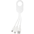 Adapteri Mirlox USB charger cable, valkoinen lisäkuva 1