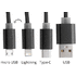 Adapteri Scolt USB charger cable, musta lisäkuva 2