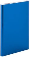 Akku FlatFour USB power bank, sininen liikelahja logopainatuksella