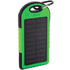 Akku Lenard USB power bank, musta, vihreä liikelahja logopainatuksella