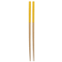 Aterimet Sinicus bamboo chopsticks, keltainen liikelahja logopainatuksella