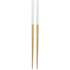 Aterimet Sinicus bamboo chopsticks, valkoinen liikelahja logopainatuksella