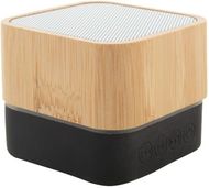 Audio Blambo bluetooth speaker, luonnollinen, musta liikelahja logopainatuksella