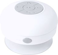 Audio Rariax splashproof bluetooth speaker, valkoinen liikelahja logopainatuksella