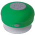 Audio Rariax splashproof bluetooth speaker, valkoinen, vihreä liikelahja logopainatuksella
