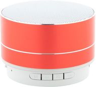 Audio Whitins bluetooth speaker, punainen liikelahja logopainatuksella