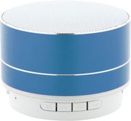 Audio Whitins bluetooth speaker, sininen liikelahja logopainatuksella