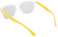 Aurinkolasit CreaSun customisable sunglasses - temples, valkoinen, keltainen liikelahja logopainatuksella