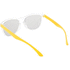 Aurinkolasit CreaSun customisable sunglasses - temples, valkoinen, keltainen liikelahja logopainatuksella