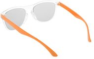 Aurinkolasit CreaSun customisable sunglasses - temples, valkoinen, oranssi liikelahja logopainatuksella