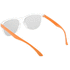 Aurinkolasit CreaSun customisable sunglasses - temples, valkoinen, oranssi liikelahja logopainatuksella