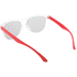 Aurinkolasit CreaSun customisable sunglasses - temples, valkoinen, punainen liikelahja logopainatuksella