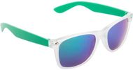 Aurinkolasit Harvey sunglasses, valkoinen, vihreä liikelahja logopainatuksella