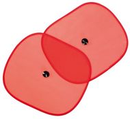 Aurinkovarjo Ride car sunshades, punainen liikelahja logopainatuksella