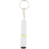 Avaimenperälamppu Waipei mini flashlight, valkoinen, keltainen liikelahja logopainatuksella