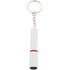 Avaimenperälamppu Waipei mini flashlight, valkoinen, punainen liikelahja logopainatuksella