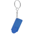 Avaimenperäpoletti Beka trolley coin keyring, sininen liikelahja logopainatuksella