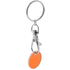 Avaimenperäpoletti Euromarket trolley coin keyring, oranssi liikelahja logopainatuksella