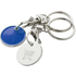 Avaimenperäpoletti Euromarket trolley coin keyring, sininen lisäkuva 2