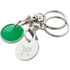 Avaimenperäpoletti Euromarket trolley coin keyring, vihreä lisäkuva 2