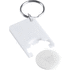Avaimenperäpoletti Zabax trolley coin keyring, valkoinen lisäkuva 2