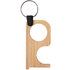 Avainkahvan avaaja NoTouch Bamboo hygiene key, luonnollinen liikelahja logopainatuksella