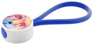 Avainketju CreaKey customisable keyring - loop part, valkoinen, sininen liikelahja logopainatuksella