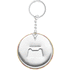Avainketju KeyBadge Bottle pin button keyring, hopea lisäkuva 1