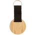 Avainketju Stropp bamboo keyring, round, luonnollinen, musta lisäkuva 1