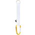 Avainketju Subiner RPET custom keyring, valkoinen, keltainen lisäkuva 1