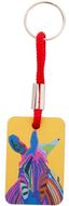 Avainketju Woody Plus D custom keyring, punainen liikelahja logopainatuksella