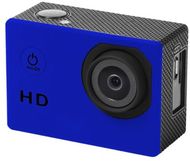 Digivideokamera Komir sports camera, sininen liikelahja logopainatuksella