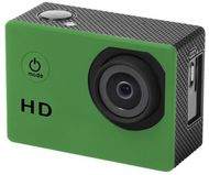 Digivideokamera Komir sports camera, vihreä liikelahja logopainatuksella
