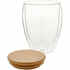 Eristetty muki Bondina M glass thermo mug, luonnollinen, läpinäkyvä lisäkuva 1