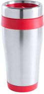Eristetty muki Fresno thermo mug, punainen liikelahja logopainatuksella