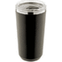 Eristetty muki Lungogo thermo mug, musta liikelahja logopainatuksella