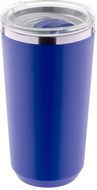 Eristetty muki Lungogo thermo mug, sininen liikelahja logopainatuksella
