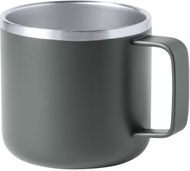 Eristetty muki Shirley stainless steel mug, harmaa liikelahja logopainatuksella