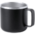 Eristetty muki Shirley stainless steel mug, musta liikelahja logopainatuksella
