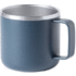 Eristetty muki Shirley stainless steel mug, tummansininen liikelahja logopainatuksella