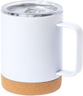 Eristetty muki Wifly sublimation thermo mug, valkoinen liikelahja logopainatuksella