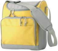 Eristetty piknik-kassi Antarctica cooler bag, keltainen liikelahja logopainatuksella