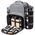 Eristetty piknik-kassi Seyman RPET picnic backpack, harmaa liikelahja logopainatuksella