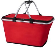 Eristetty piknik-kassi Yonner cooler picnic basket, punainen liikelahja logopainatuksella