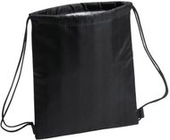 Eristetty pussi Tradan cooler bag, musta liikelahja logopainatuksella
