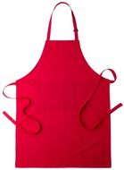 Esiliina Konner apron, punainen liikelahja logopainatuksella