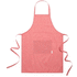 Esiliina Pissek cotton apron, punainen liikelahja logopainatuksella