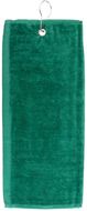 Golf-pyyhe Tarkyl golf towel, vihreä liikelahja logopainatuksella