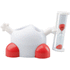 Hammasharja Sandman toothbrush holder, valkoinen, punainen liikelahja logopainatuksella