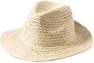 Hattu Randolf straw hat, luonnollinen liikelahja logopainatuksella